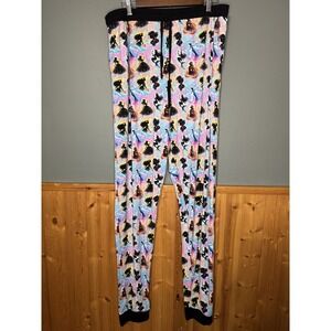 Sleepy Peanuts Women's Bamboo Pajama Joggers Size XL Disney princess Silhouettes